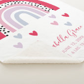 ピンクレインボーベビースクリプト誕生統計 シェルパブランケット (3/4)