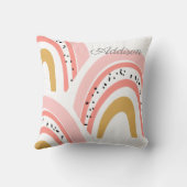 ピンクレインボーホー クッション (裏面)