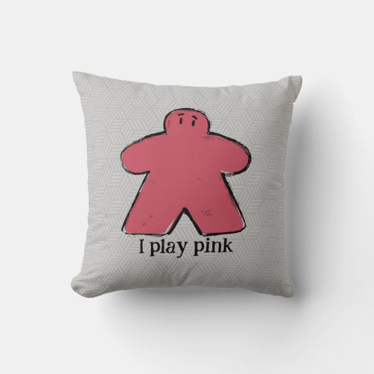 ピンクレインボーメープルボードゲームラブ クッション (正面)