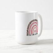 ピンクレインボー乳がん認識度 コーヒーマグカップ (正面右)