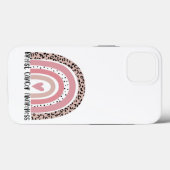 ピンクレインボー乳がん認識度 Case-Mate iPhoneケース (裏面 (横))