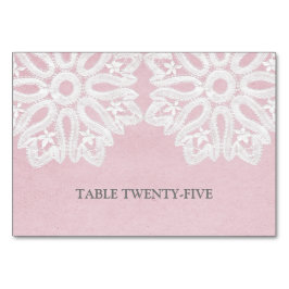 ピンクレエレガントースのテーブルカード テーブルナンバー