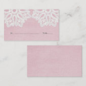 ピンクレエレガントース座席表 プレイスカード (正面/裏面)