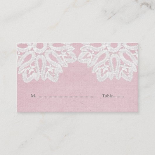 ピンクレエレガントース座席表 プレイスカード (正面)