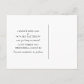 ピンクレエレガントース日付はがきを保存 案内ポストカード (裏面)