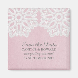 ピンクレエレガントース日付磁石を保存 マグネット