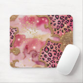 ピンクレオと金ゴールドシャイン マウスパッド (マウス)