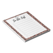 ピンクレオパード·トゥ·ドー·リスト ノートパッド (アングル)