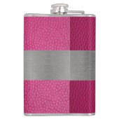 ピンクレザーとメタルプリントフラスコモノグラムのク フラスク (裏面)