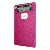 ピンクレザーミニクリップボード ミニクリップボード (アングル2)