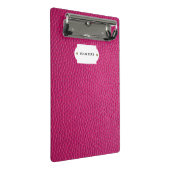 ピンクレザーミニクリップボード ミニクリップボード (アングル)