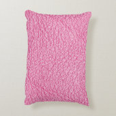 ピンクレザー、テクスチャ付き背景を閉じる。 アクセントクッション (裏面(縦))