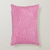 ピンクレザー、テクスチャ付き背景を閉じる。 アクセントクッション (正面(垂直))