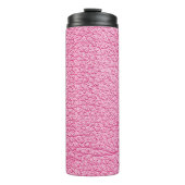 ピンクレザー、テクスチャ付き背景を閉じる。 タンブラー (正面)