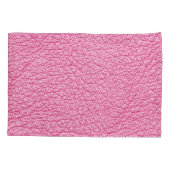 ピンクレザー、テクスチャ付き背景を閉じる。 枕カバー (裏面)