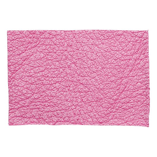 ピンクレザー、テクスチャ付き背景を閉じる。 枕カバー (正面)