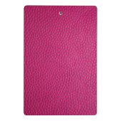 ピンクレザー ミニクリップボード (裏面)