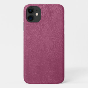 ピンクレザー、レザーテクスチャ、レザーバックグラウンド iPhone 11 ケース