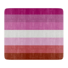 ピンクレズビアンプライド国旗 カッティングボード
