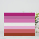ピンクレズビアンプライド国旗 カード (スタンド正面)