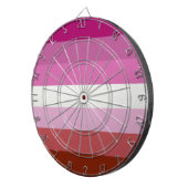 ピンクレズビアンプライド国旗 ダーツボード (正面右)