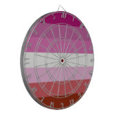 ピンクレズビアンプライド国旗 ダーツボード (正面左)