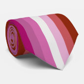 ピンクレズビアンプライド国旗 ネクタイ (ロール)