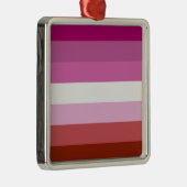 ピンクレズビアンプライド国旗 メタルオーナメント (右)