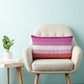 ピンクレズビアンプライド国旗 ランバークッション (椅子)