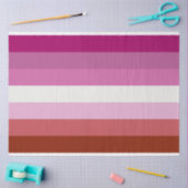 ピンクレズビアンプライド国旗 薄葉紙 (クラフト)