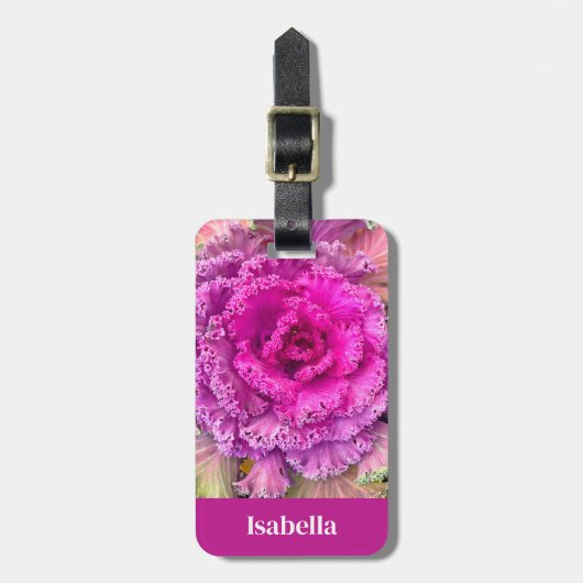 ピンクレタス ラゲッジタグ (正面縦)