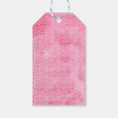 ピンクレッズフラミングルフローラ葉誕生日 ギフトタグ (裏面)