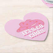 ピンクレッツガールズカウボーイハットロデオ ペーパーコースター (アングル)