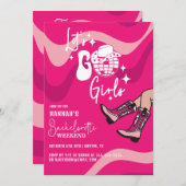 ピンクレッツゴーガールズバチェロレッテ 招待状 (正面/裏面)