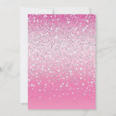 ピンクレッツゴーパーティー誕生日招待状 招待状 (裏面)