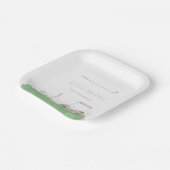 ピンクレッツパーティーゴルフ誕生日 ペーパープレート (傾斜あり)