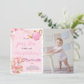 ピンクレッツパーティーバースデーパーティーの写真 招待状 (スタンド正面)