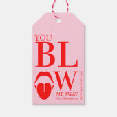 ピンクレッドいけなヴァレンティーンズデイカード ギフトタグ (正面)