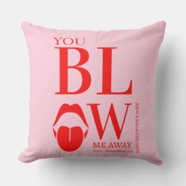 ピンクレッドいけなヴァレンティーンズデイカード クッション