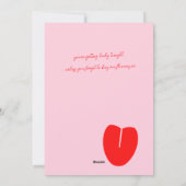 ピンクレッドいけなヴァレンティーンズデイカード シーズンカード (裏面)