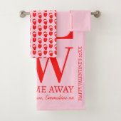 ピンクレッドいけなヴァレンティーンズデイカード バスタオルセット (インサイチュ)