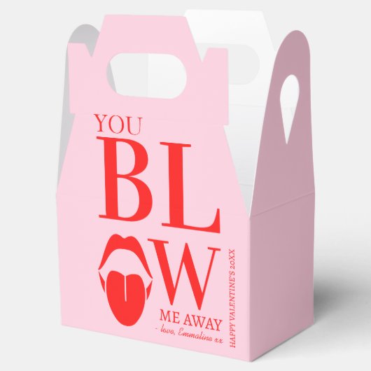 ピンクレッドいけなヴァレンティーンズデイカード フェイバーボックス (オープン)