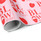 ピンクレッドいけなヴァレンティーンズデイカード ラッピングペーパー (ロールコーナー)