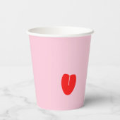 ピンクレッドいけなヴァレンティーンズデイカード 紙コップ (裏面)