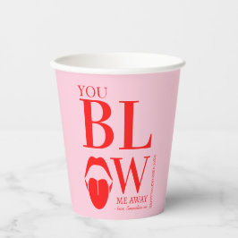 ピンクレッドいけなヴァレンティーンズデイカード 紙コップ