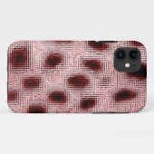 ピンクレッドの斑点iPhoneケース Case-Mate iPhoneケース (裏面(横))