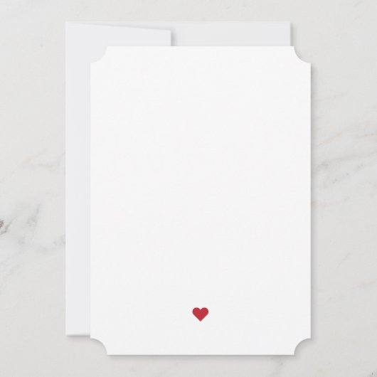 ピンクレッドアローバレンタインデーパーティの招待状 招待状 (裏面)