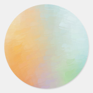 ピンクレッドイエローブルーテンプレート空白の抽象芸術 ラウンドシール