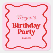 ピンクレッドウェー縁どブ誕生日パーティー