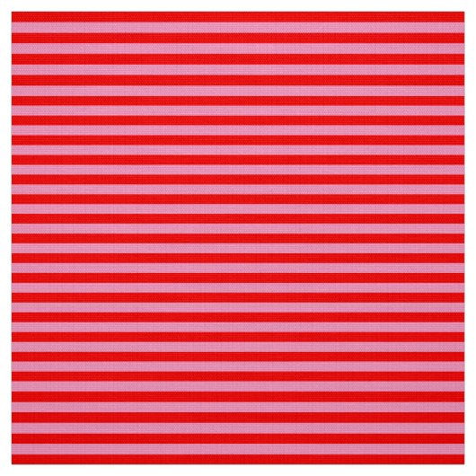 ピンクレッドガーデンおもしろい ファブリック (見本)